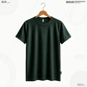 DARKOF HALF SLEEVE PLAIN T-SHIRT MOSS