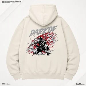 Man Premium Hoodie NinjaX1 - Off White