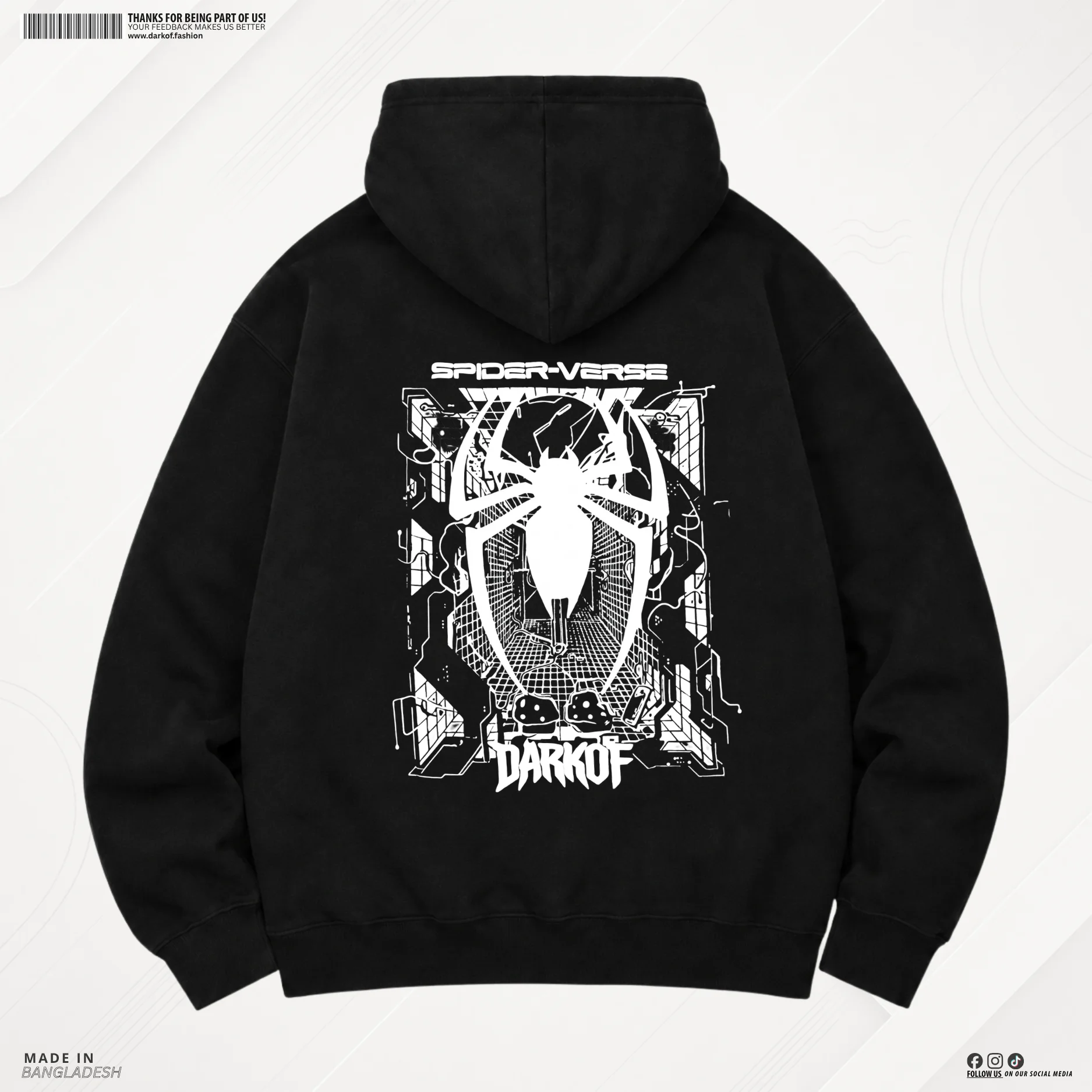 Man Premium Hoodie Spaider Verse - Black