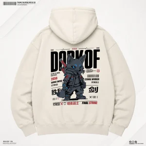 Man Premium Hoodie Wolf - Off White